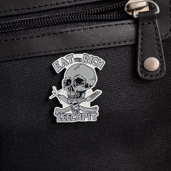 Eat The Rich Leechpit Enamel Pin
