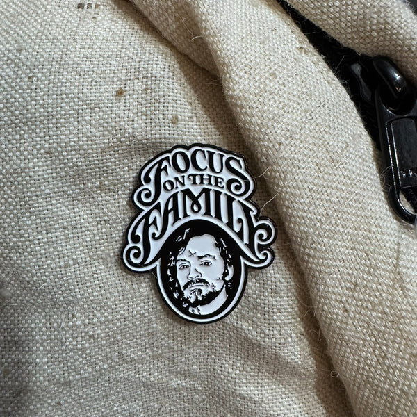 Charles Manson Focus on The Family Enamel Pin