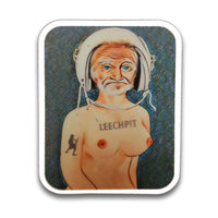 "Stained Glass Geezer" Leechpit Sticker