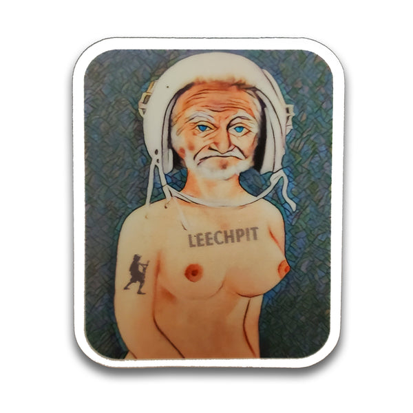"Stained Glass Geezer" Leechpit Sticker